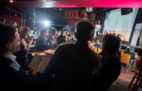 Kuvassa EVA:n tilaisuus. EVA. EVA Pamfletin 