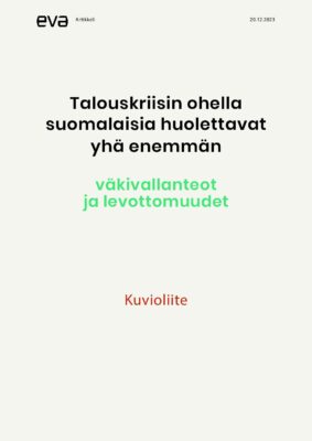 Download: Kuvioliite. Talouskriisin ohella suomalaisia huolettaa yhä enemmän yhteiskunnallisen vastakkainasettelun uhka.